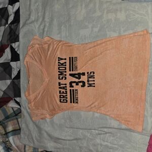Orange Graphic Women's Top